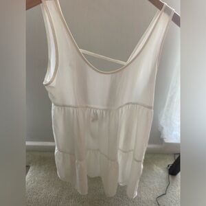 sheer white mini dress